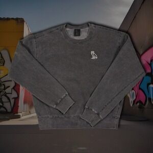 Women's Octobers Very Own OVO  Drake Embroidered Logo Crewneck Sweatshirt Size M
